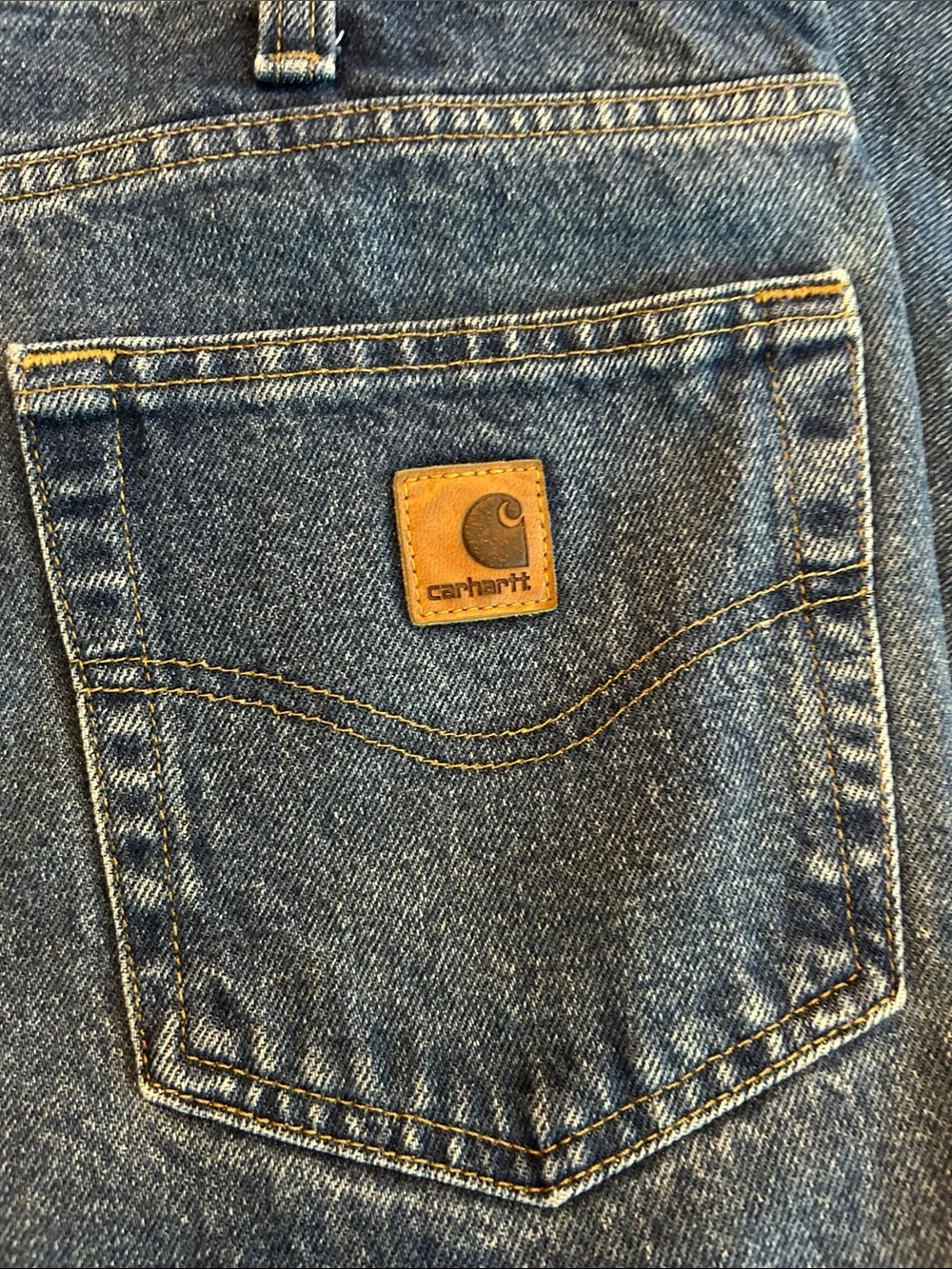 Carhartt Men's Straight Leg Denim Jeans - Blue 40 x 30 EUC